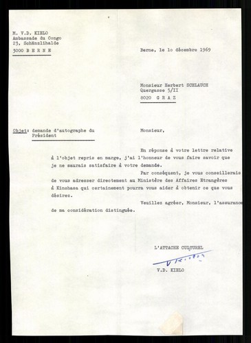 Kielo congo ambassador - m.v.d.,